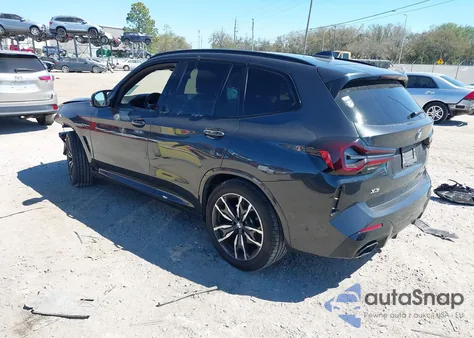 2022 BMW X3 M40I z USA, uszkodzony, nr VIN 5UX83DP08N9L43972